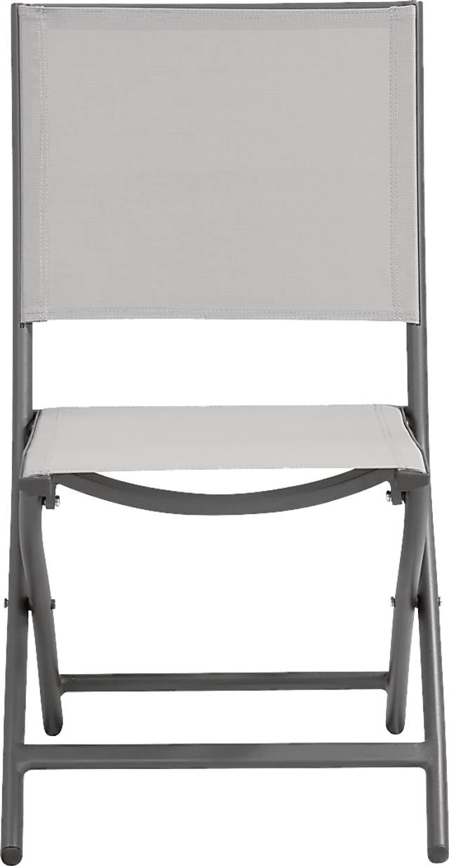 Kellen Charcoal 7 Pc Outdoor Extension Dining Set with Folding Chairs - Thumbnail - Image 9