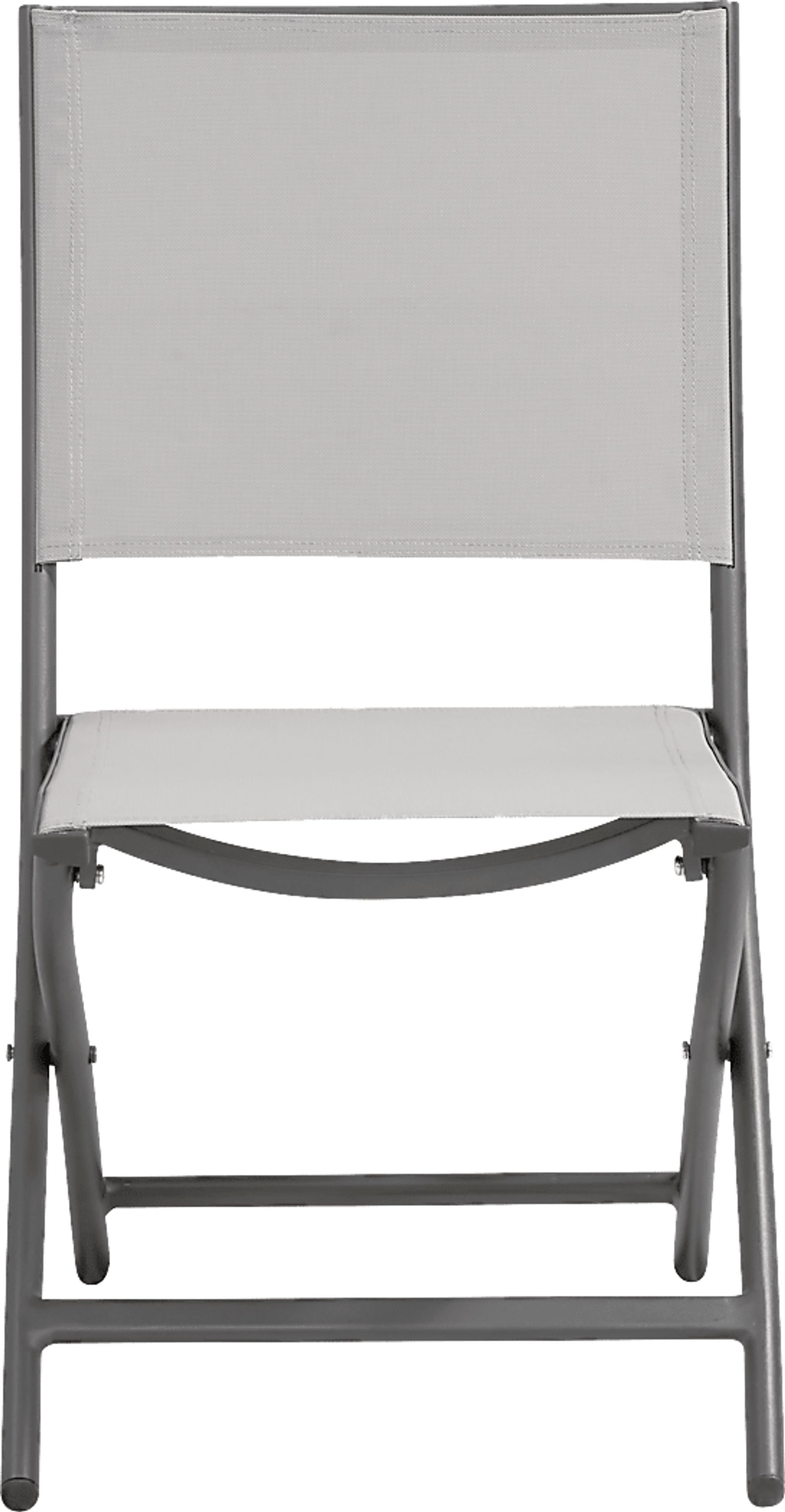 Kellen Charcoal 7 Pc Outdoor Extension Dining Set with Folding Chairs - Image 9