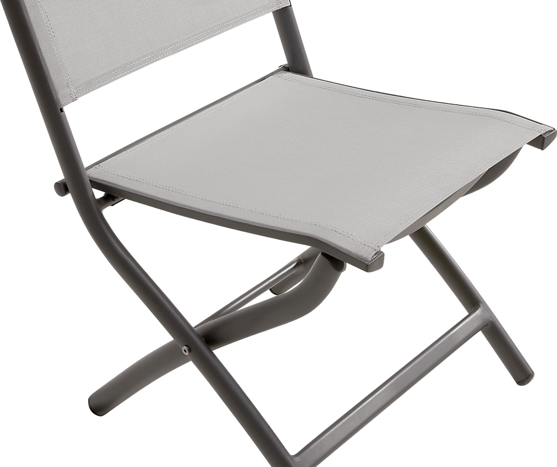 Kellen Charcoal 7 Pc Outdoor Extension Dining Set with Folding Chairs - Image 11