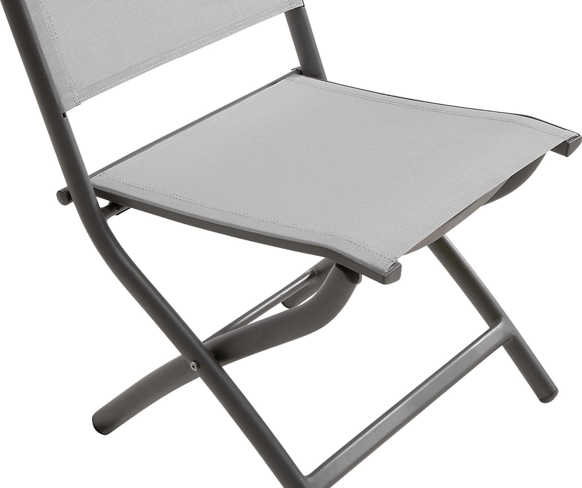 Kellen Charcoal 5 Pc Outdoor Extension Dining Set with Folding Chairs - Image 11