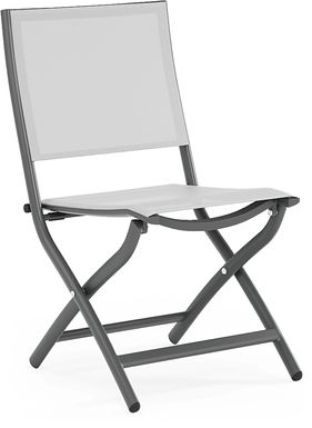Kellen Charcoal Outdoor Folding Sling Chair