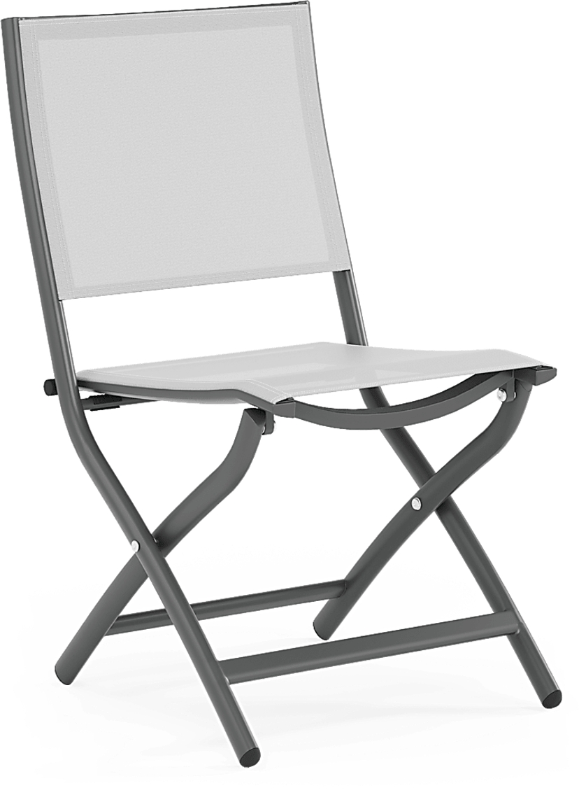 Kellen Charcoal Outdoor Folding Sling Chair