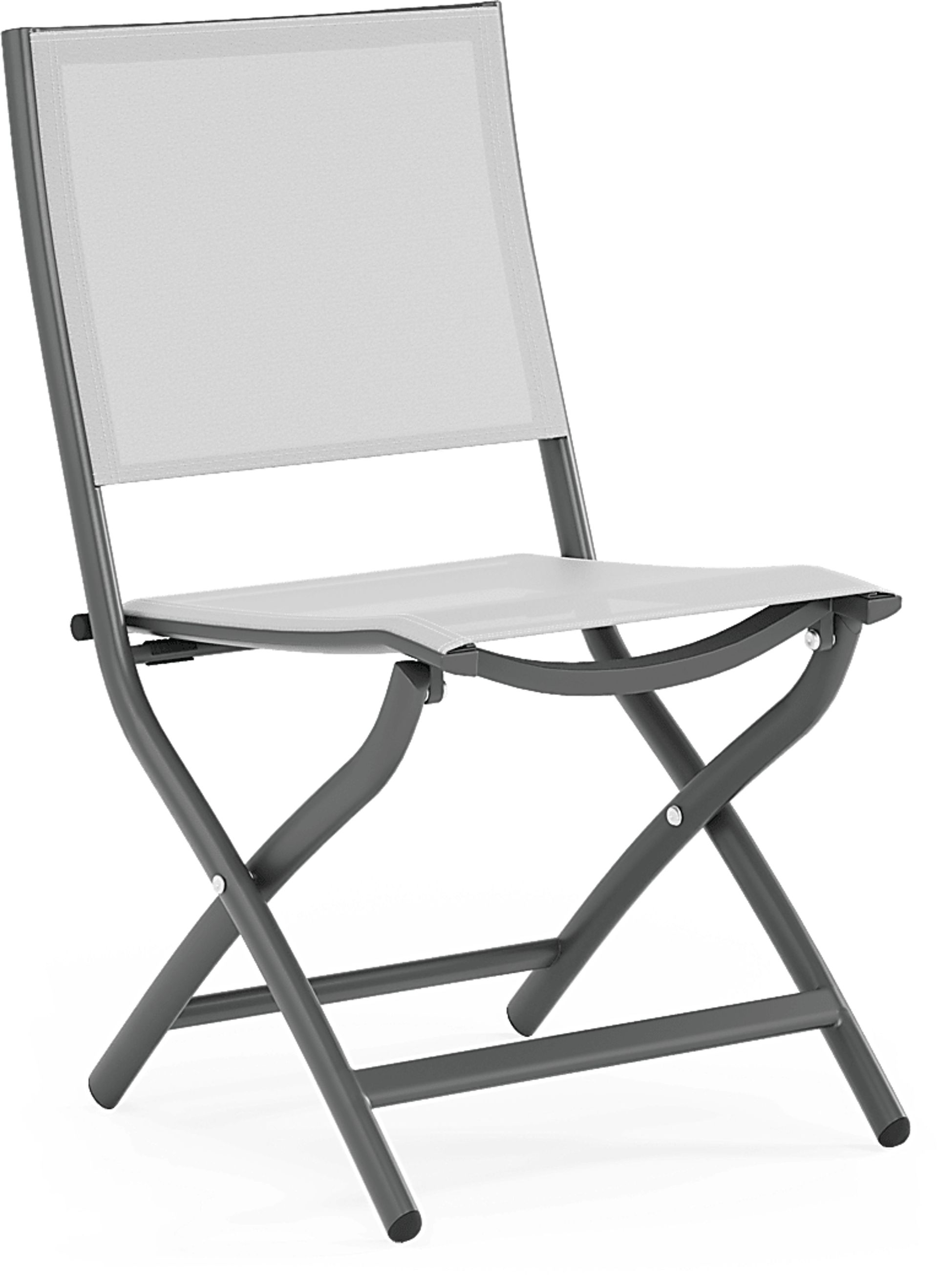 Kellen Charcoal 7 Pc Outdoor Extension Dining Set with Folding Chairs - Image 11