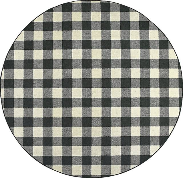 Kellin Natural 7'10 Round Indoor/Outdoor Rug - Thumbnail - Image 1