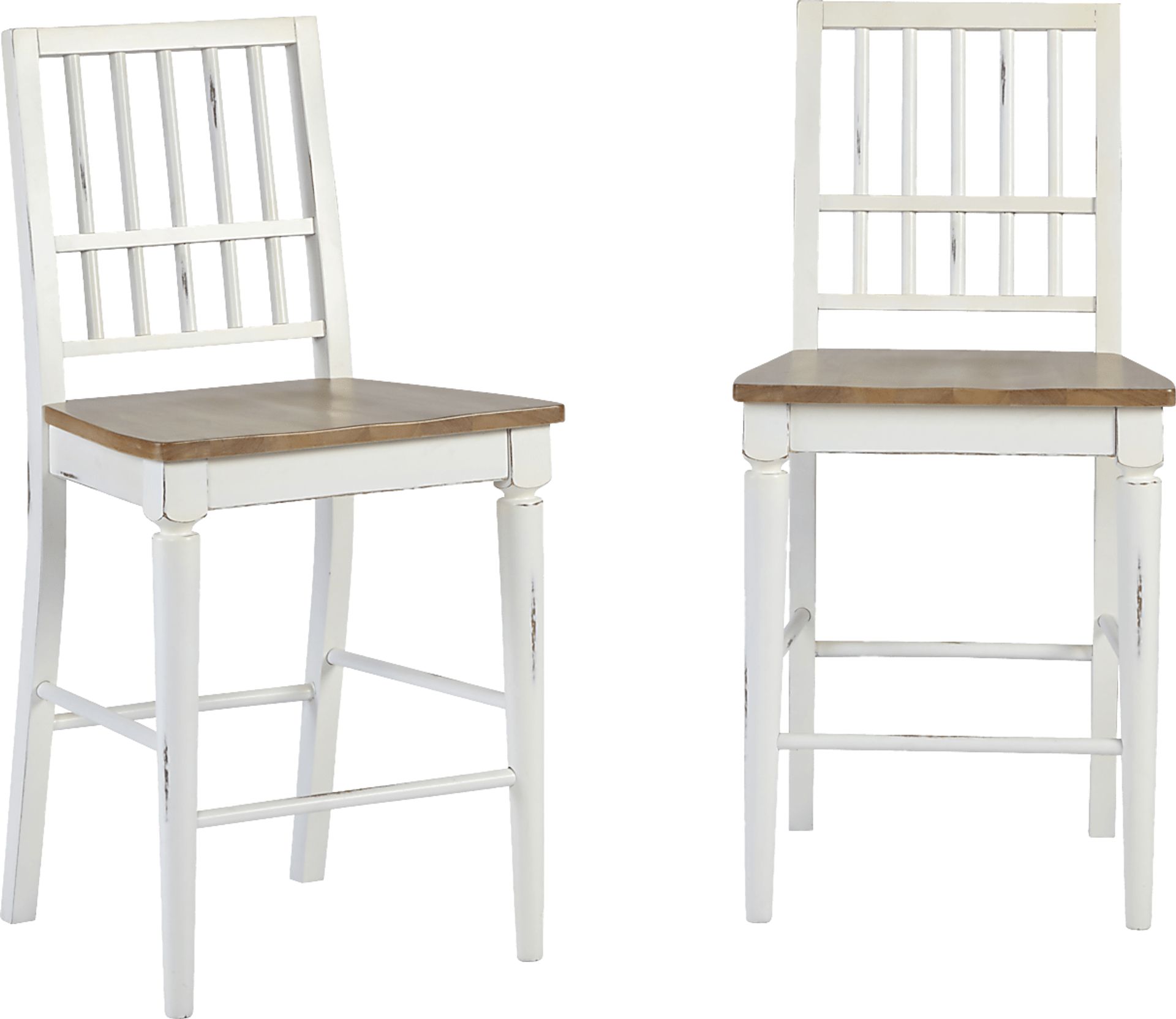 Kellisha White Counter Stool, Set of 2 - Image 1