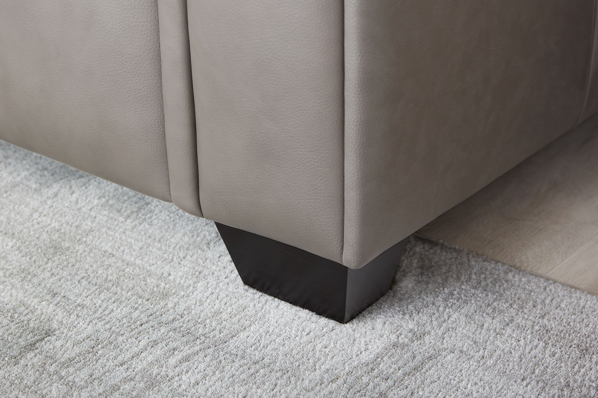 Kelly Gray Leather Chair - Image 7