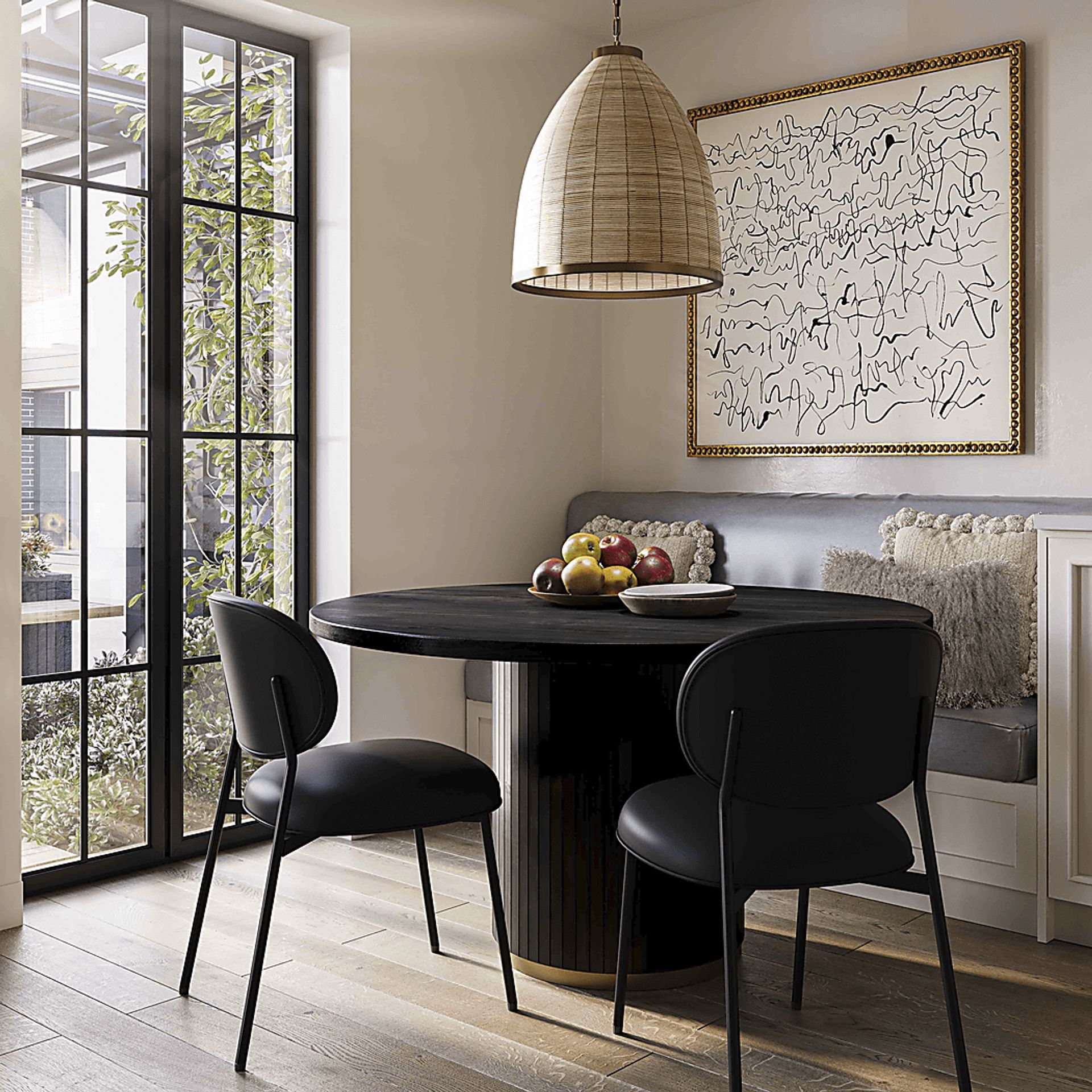 Keloba I Black Side Chair, Set of 2 - Image 2