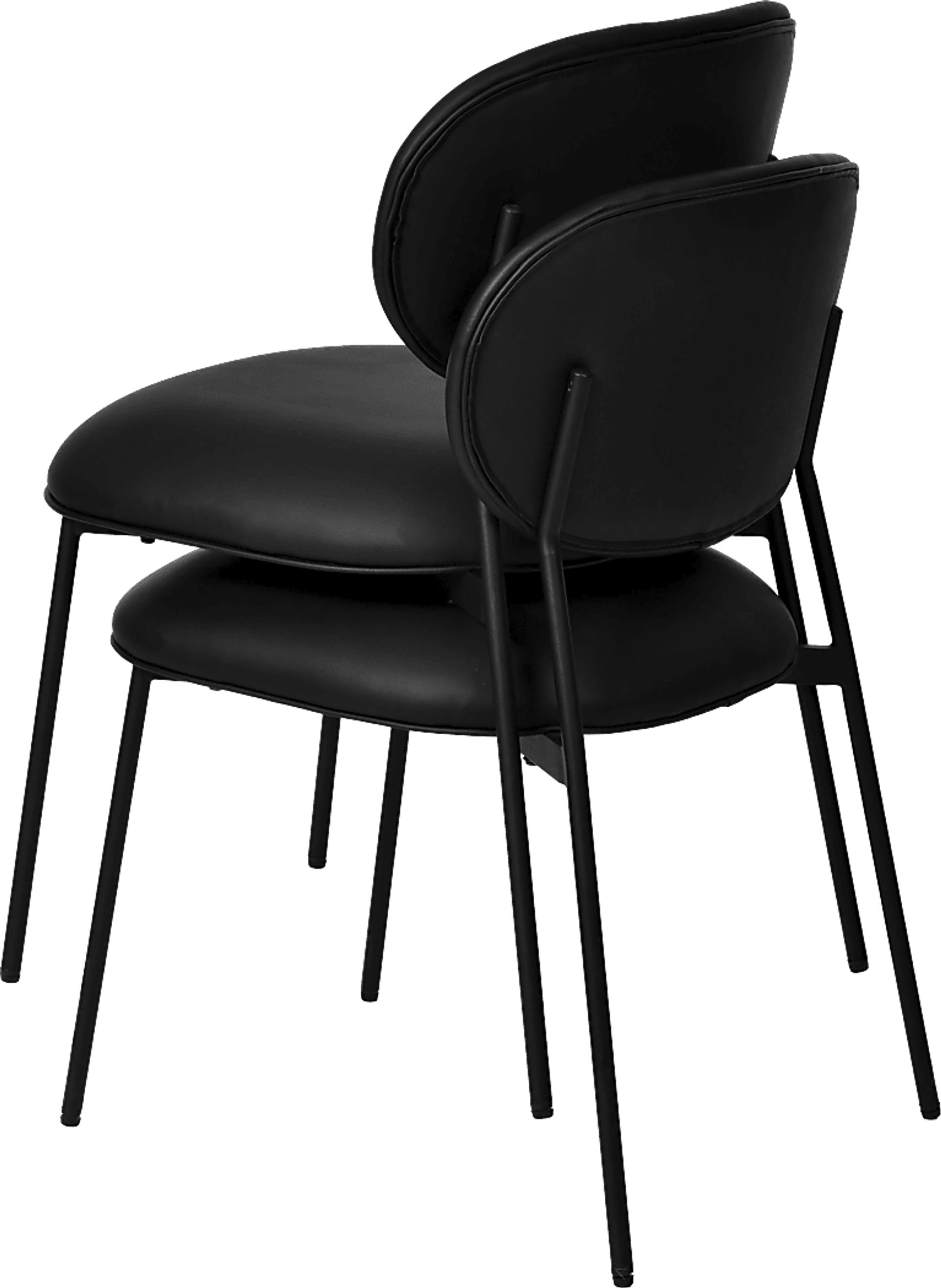 Keloba I Black Side Chair, Set of 2 - Image 5