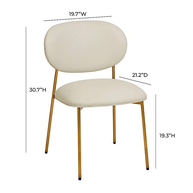 Keloba II Cream Side Chair, Set of 2 - Thumbnail - Image 7