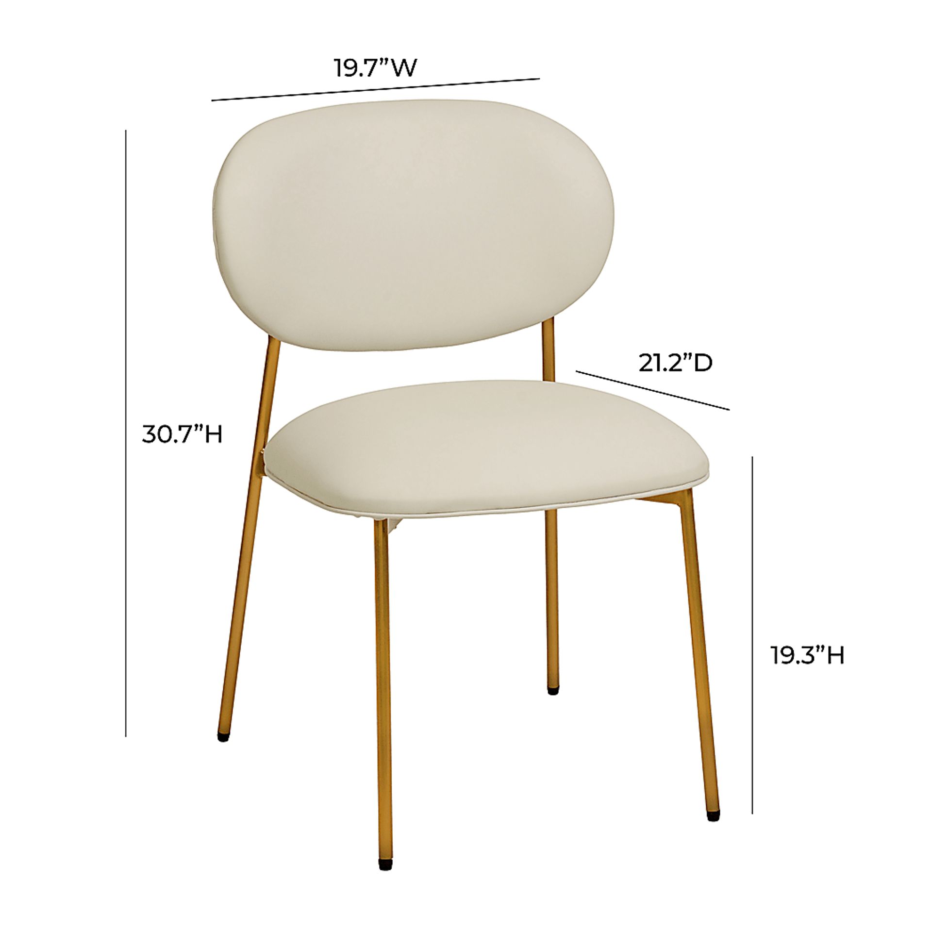 Keloba II Cream Side Chair, Set of 2 - Image 7