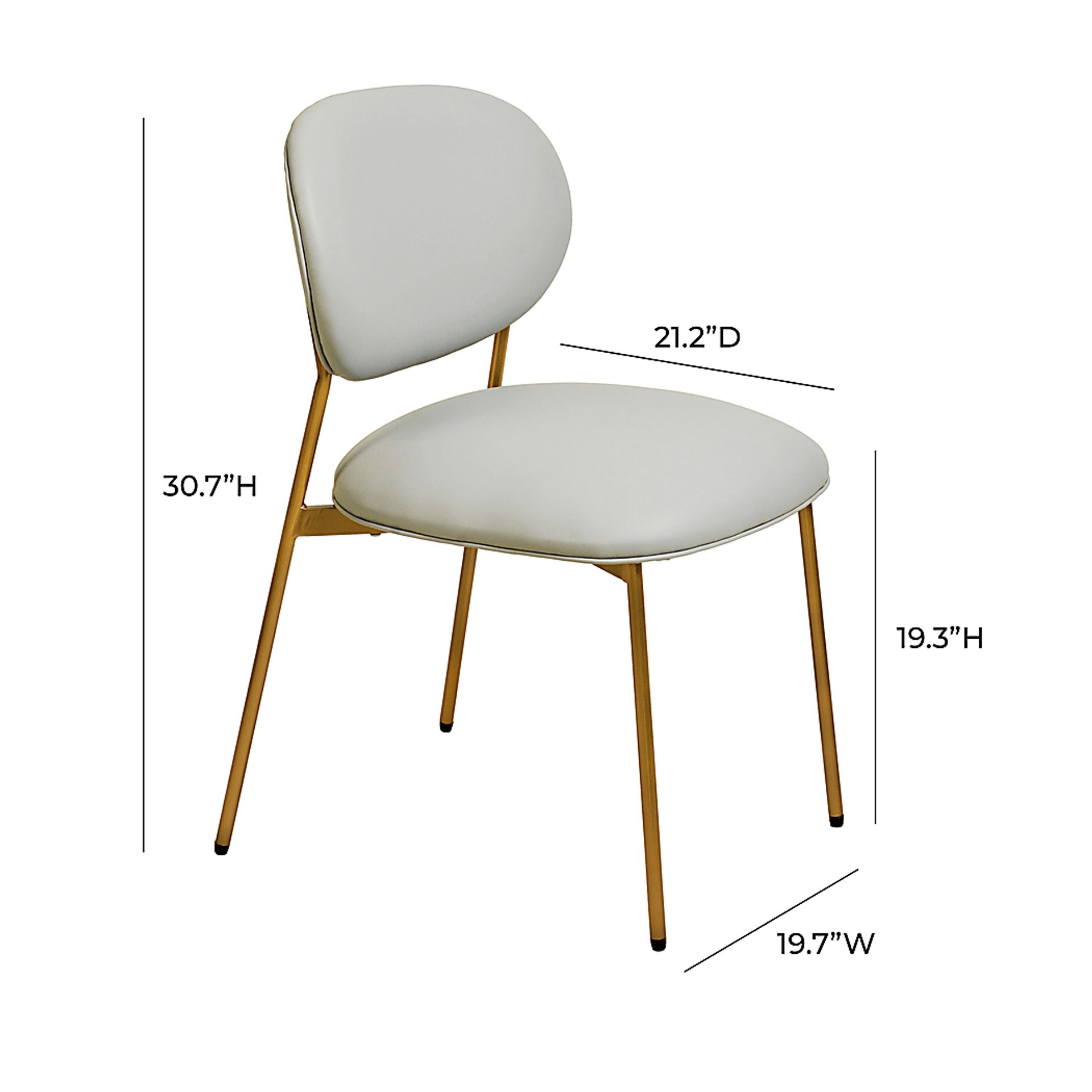 Keloba II Gray Side Chair, Set of 2 - Image 8