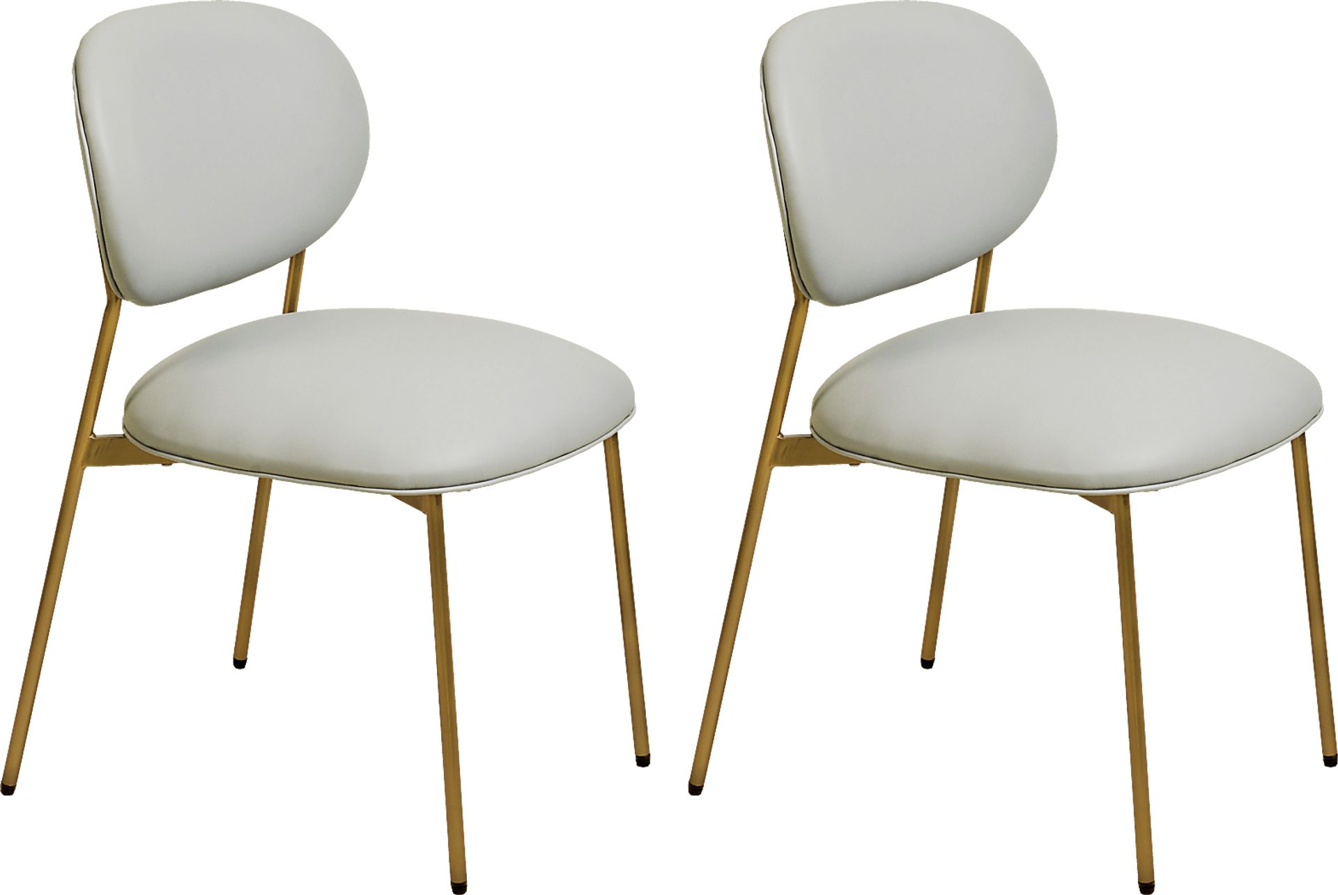 Keloba II Gray Side Chair, Set of 2 - Image 1