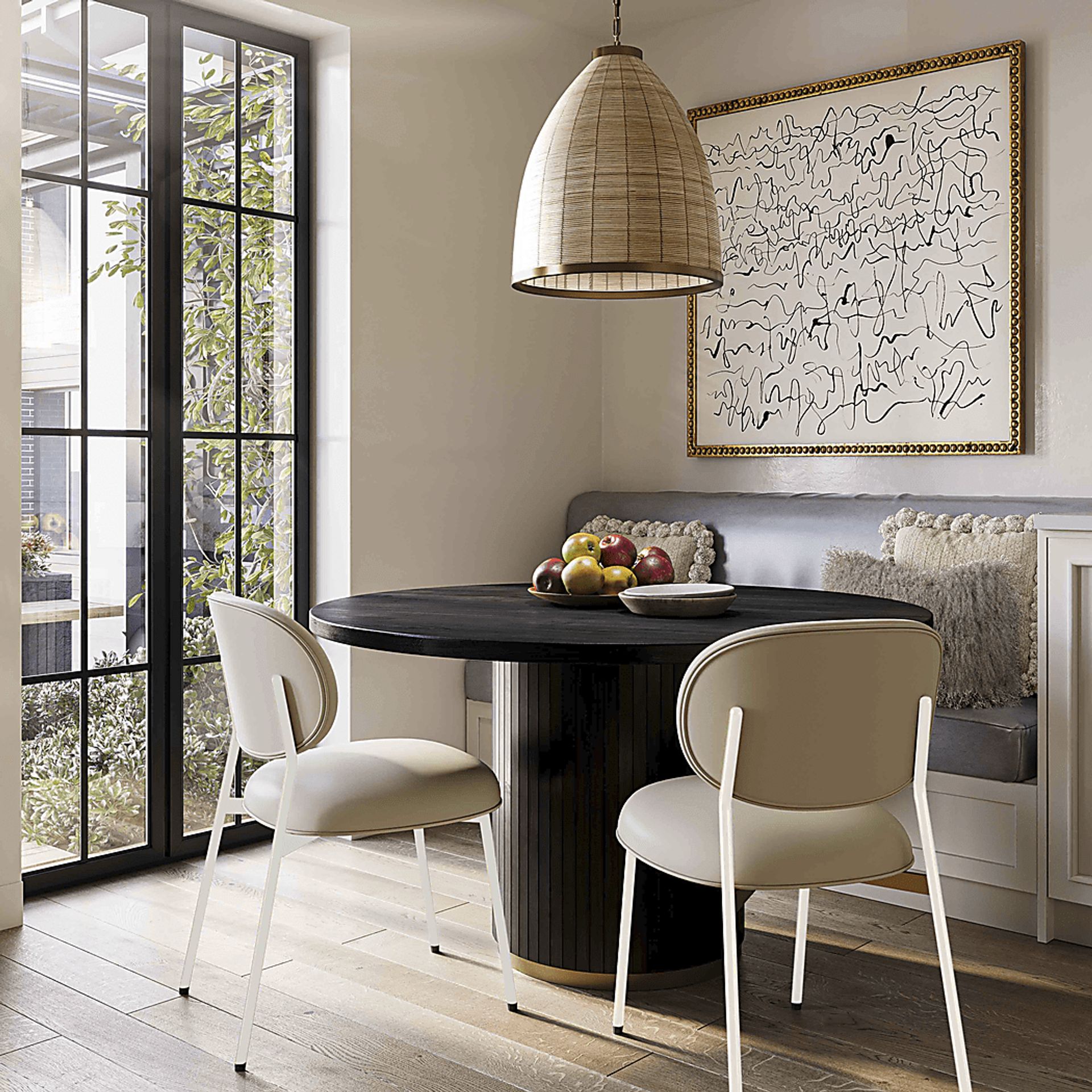 Keloba IV Cream Dining Chair, Set of 2 - Image 2