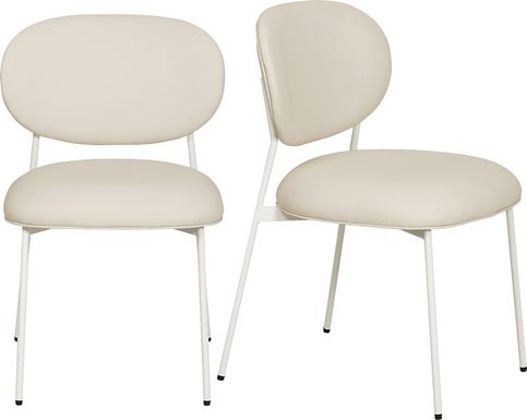 Keloba IV Cream Dining Chair, Set of 2