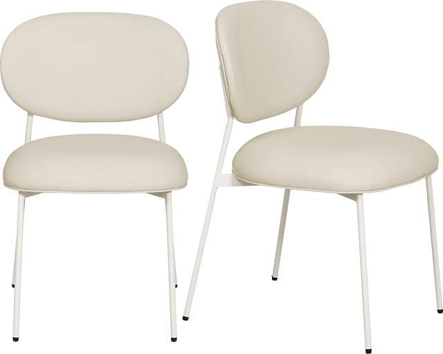 Keloba IV Cream Dining Chair, Set of 2 - Thumbnail - Image 1