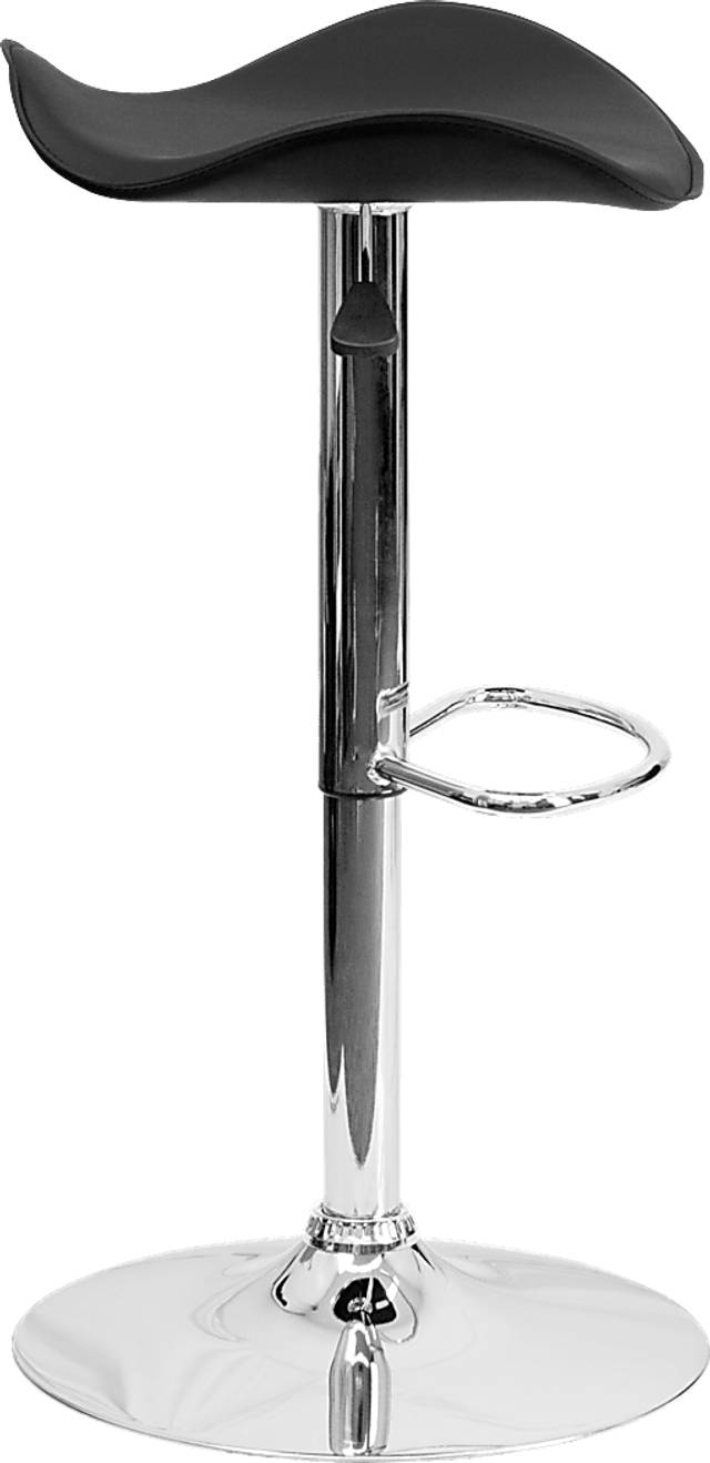 Keltey Black Adjustable Swivel Barstool - Thumbnail - Image 3