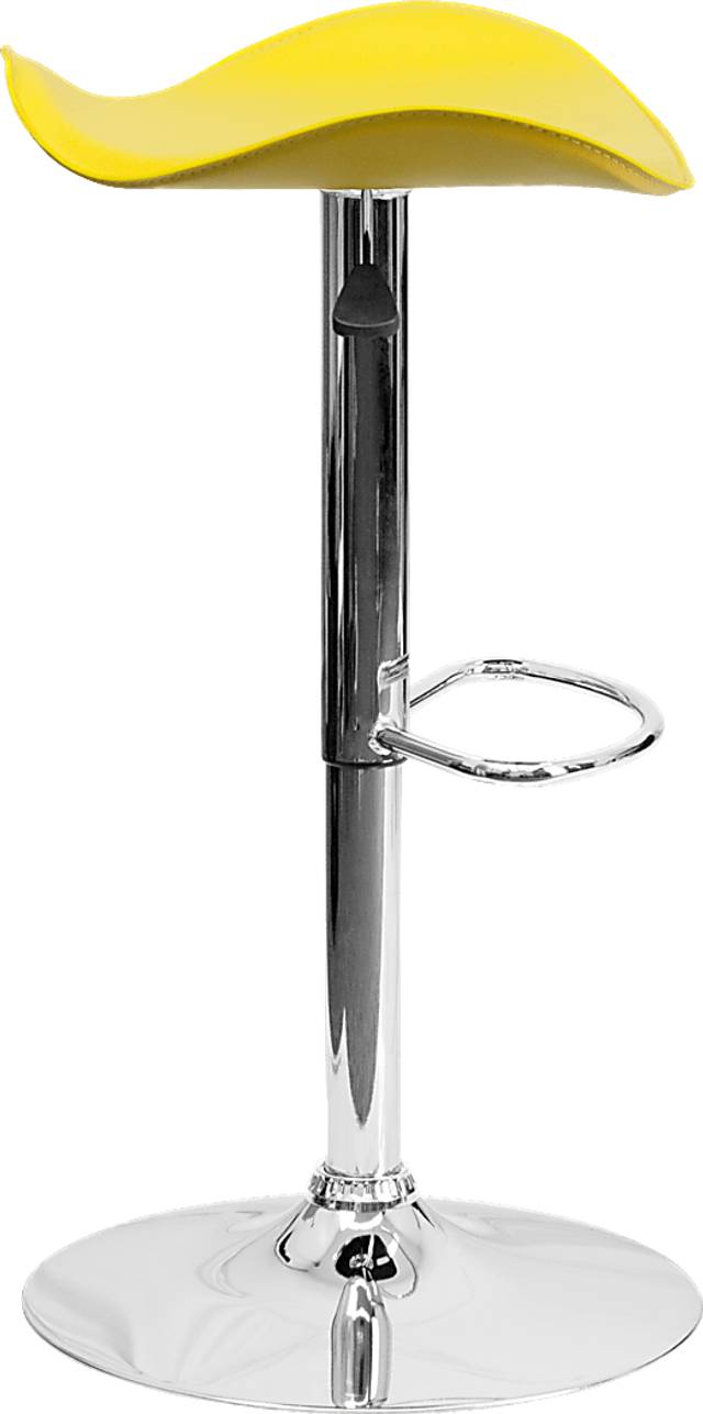 Keltey Yellow Adjustable Swivel Barstool - Thumbnail - Image 3