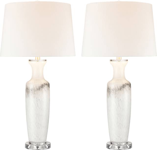 Keltic Peak White Lamp, Set of 2 - Thumbnail - Image 1
