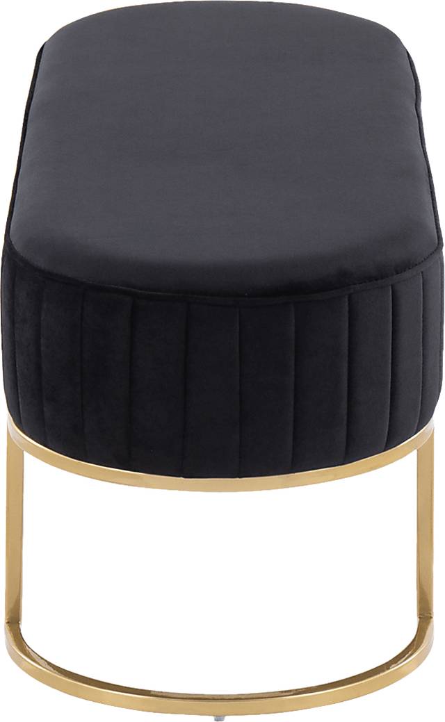 Kelvington Black Accent Bench - Thumbnail - Image 2