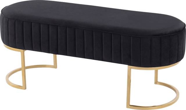Kelvington Black Accent Bench - Thumbnail - Image 3