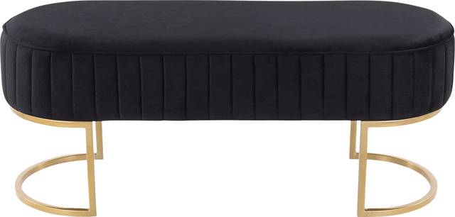 Kelvington Black Accent Bench - Thumbnail - Image 4
