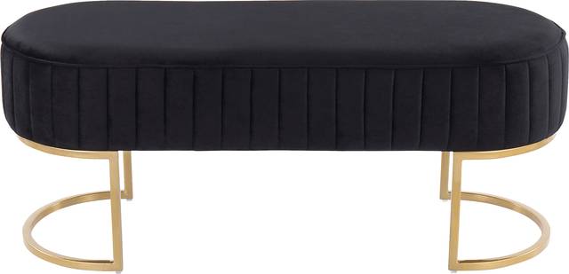Kelvington Black Accent Bench - Thumbnail - Image 5
