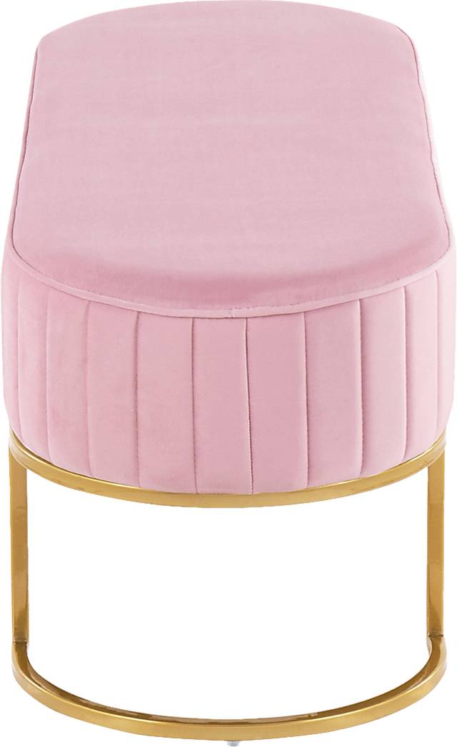 Kelvington Pink Accent Bench - Thumbnail - Image 2