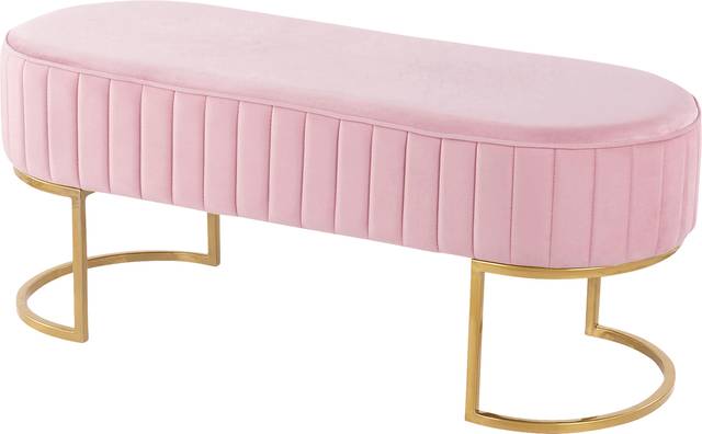 Kelvington Pink Accent Bench - Thumbnail - Image 3