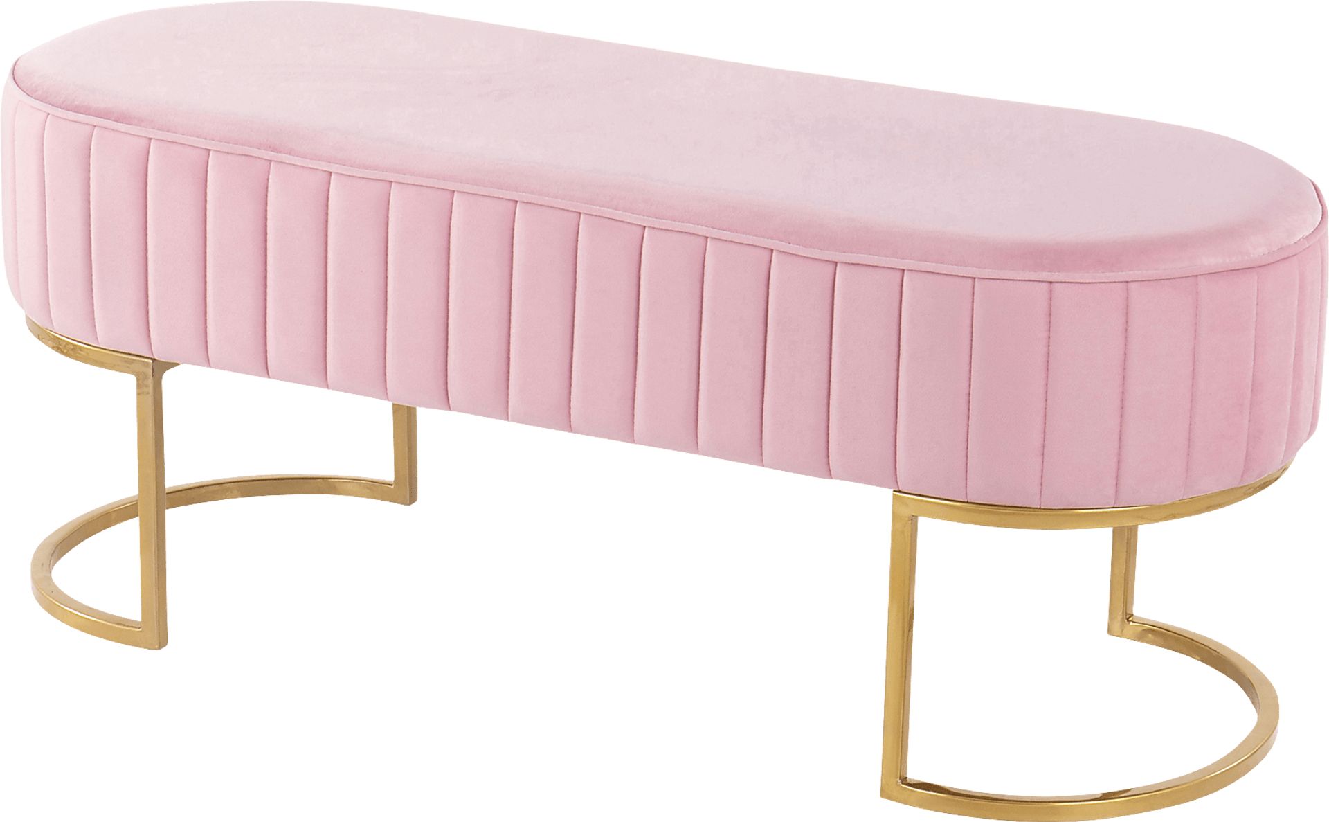 Kelvington Pink Accent Bench - Image 3