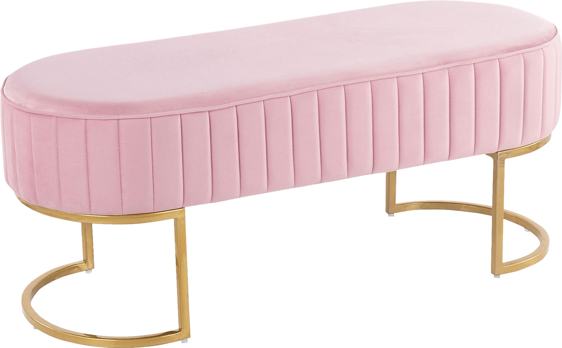 Kelvington Pink Accent Bench - Image 1