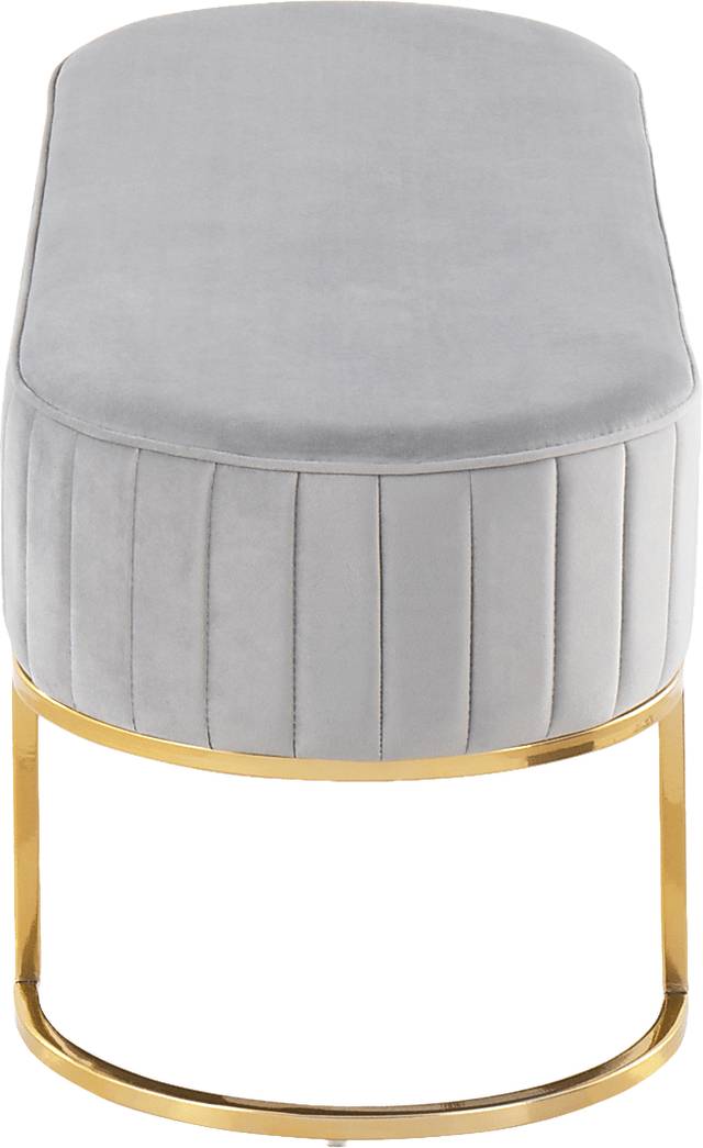 Kelvington Silver Accent Bench - Thumbnail - Image 2