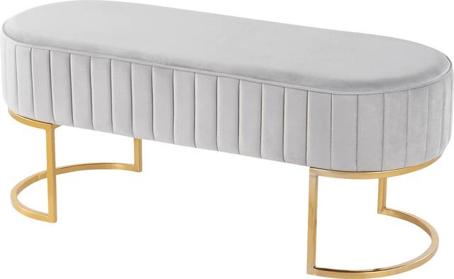 Kelvington Silver Accent Bench - Thumbnail - Image 3