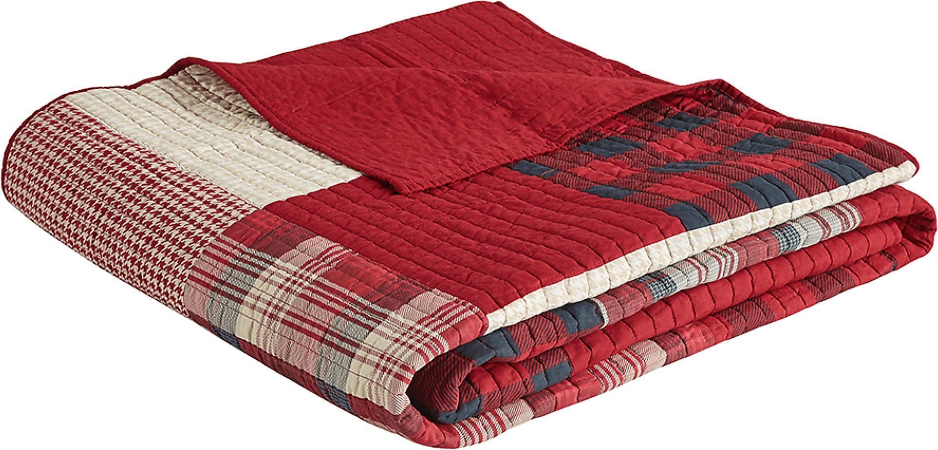 Kelya Red Full/Queen Quilt Set - Image 7