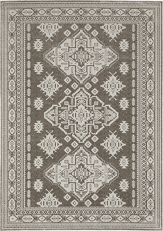Kemat Gray 7'10 x 10'10 Rug - Thumbnail - Image 1