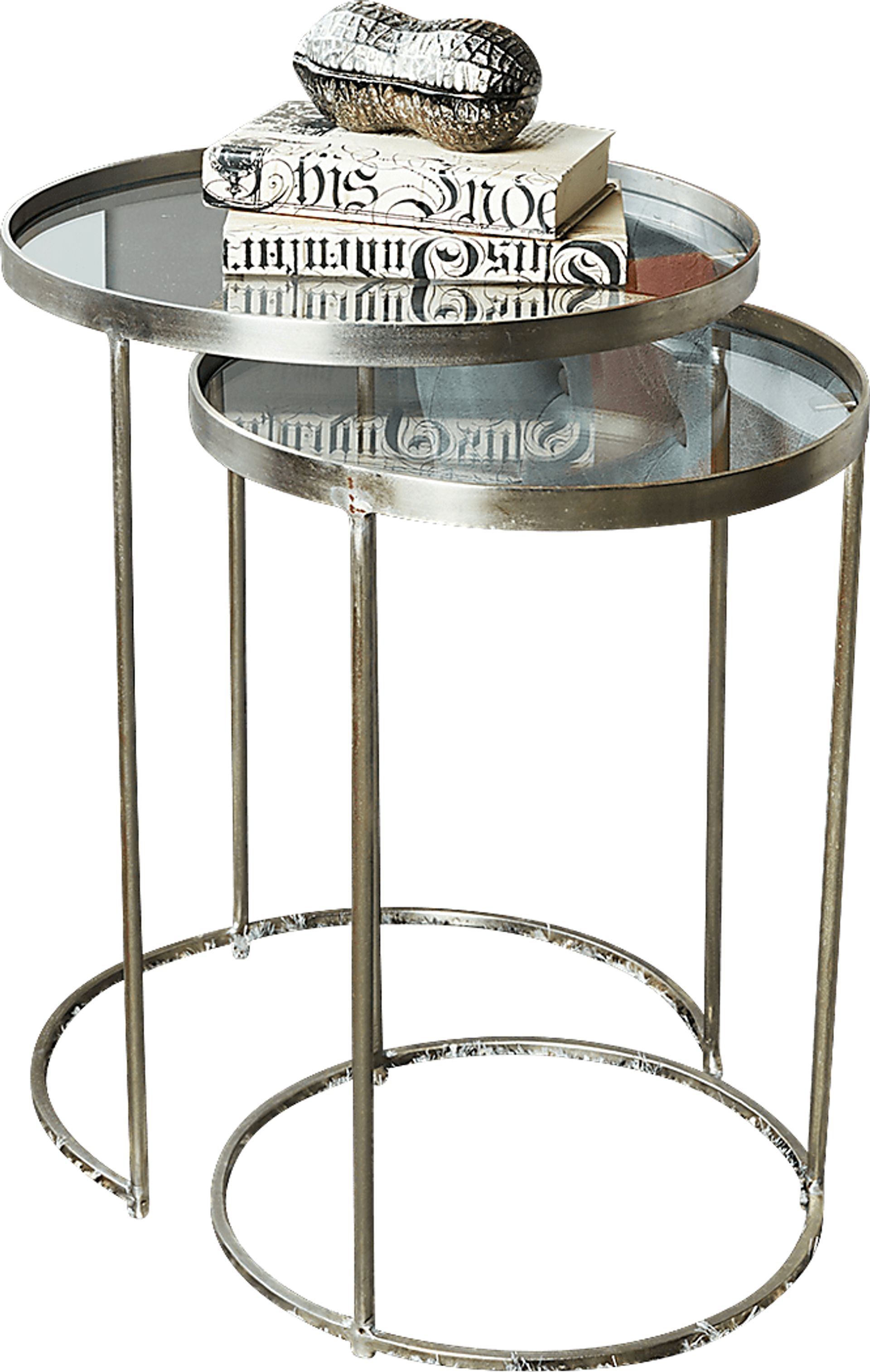Kempwood Gray Set of 2 Nesting Tables - Image 1