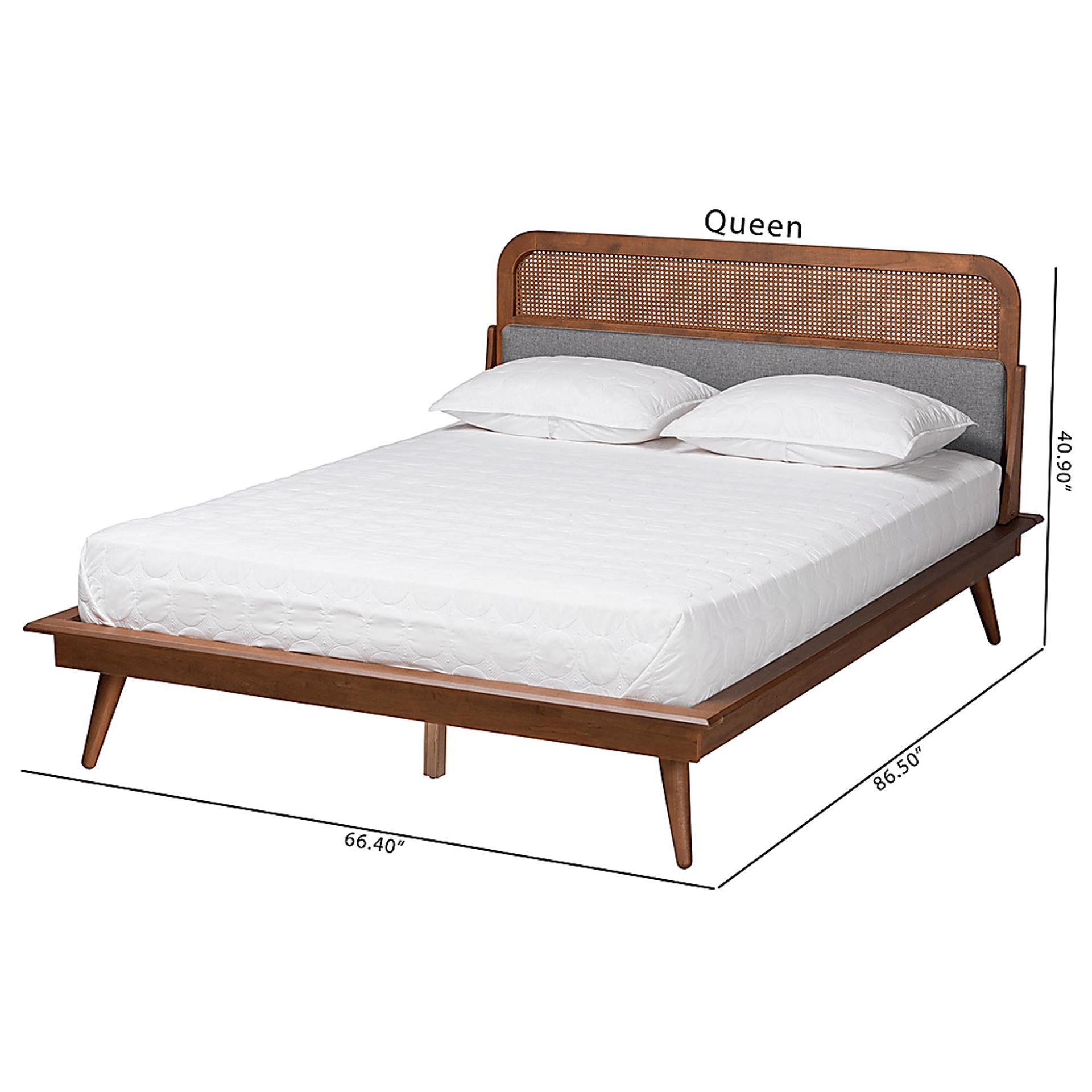 Kemrow Brown Queen Platform Bed - Image 9