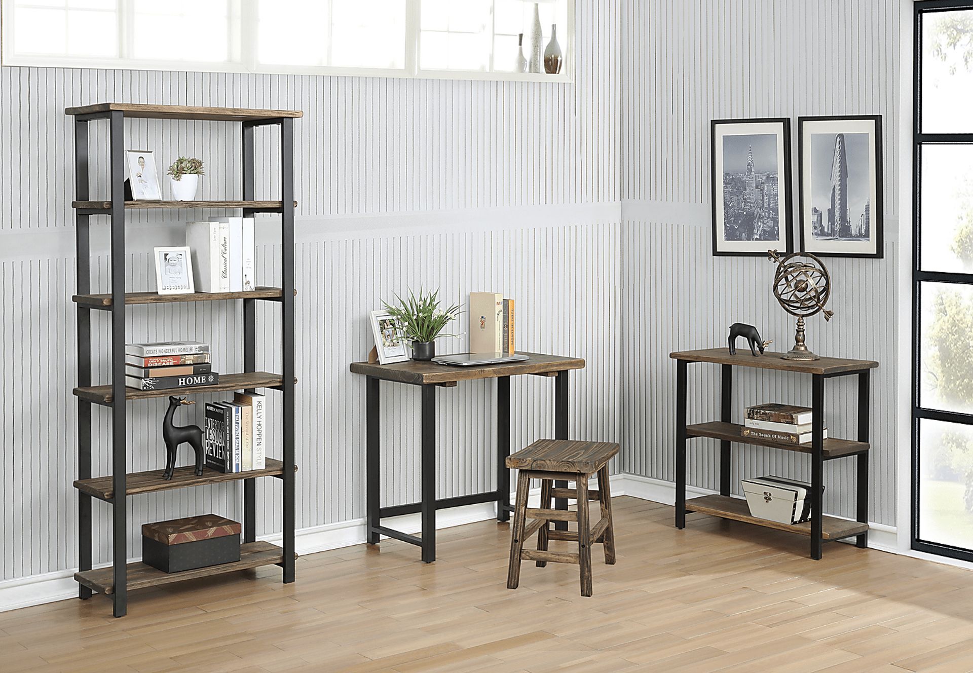 Kenarra I Brown 2-Shelf Bookcase - Image 5
