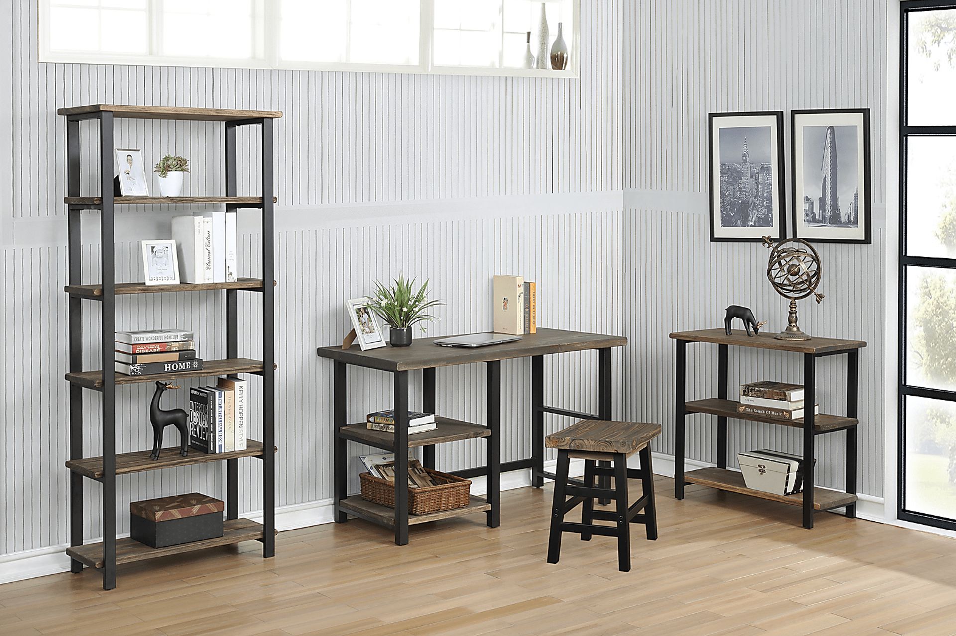 Kenarra I Brown 2-Shelf Bookcase - Image 6