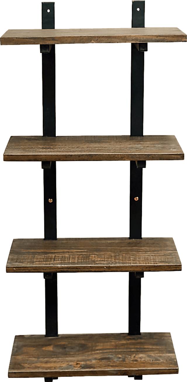 Kenarra II Brown Wall Shelf - Thumbnail - Image 4