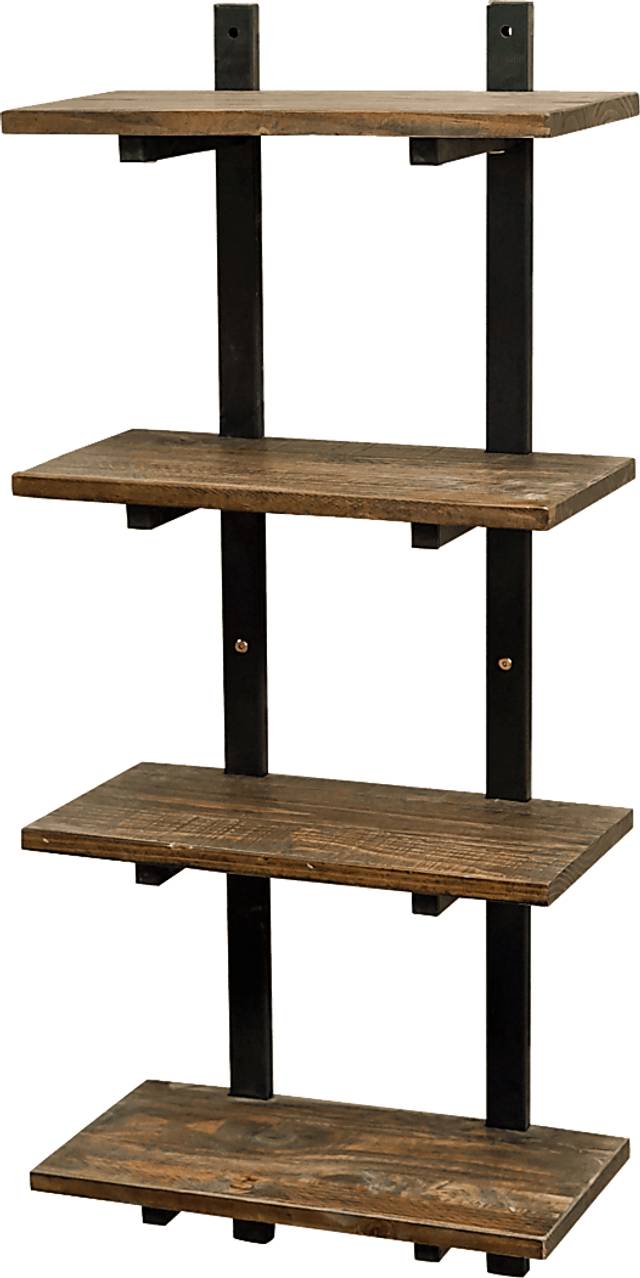 Kenarra II Brown Wall Shelf - Thumbnail - Image 1