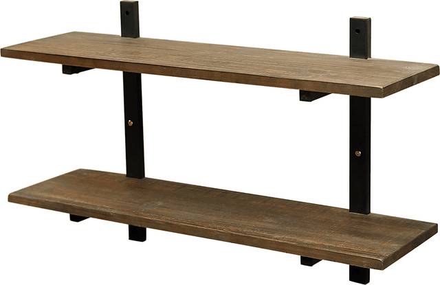 Kenarra III Brown Wall Shelf - Thumbnail - Image 1