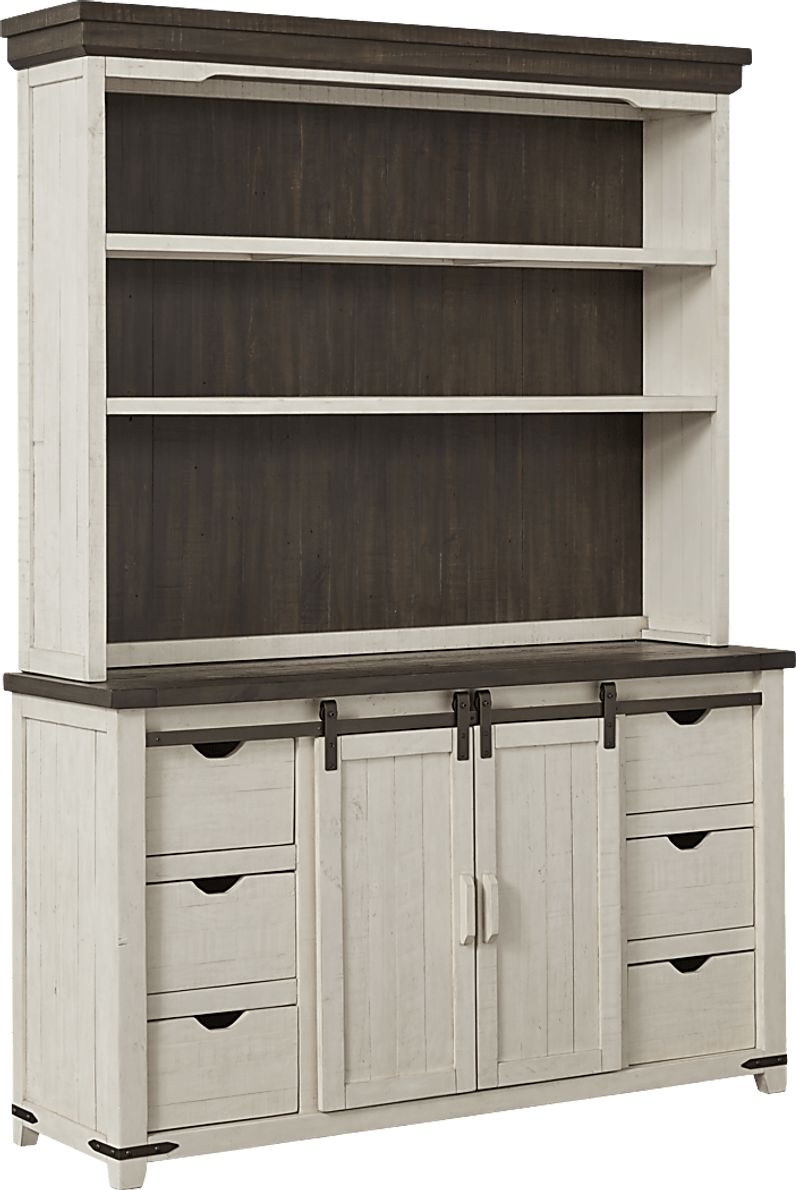 Kenbridge White Colors,White 2 Pc Server With Hutch Rooms To Go