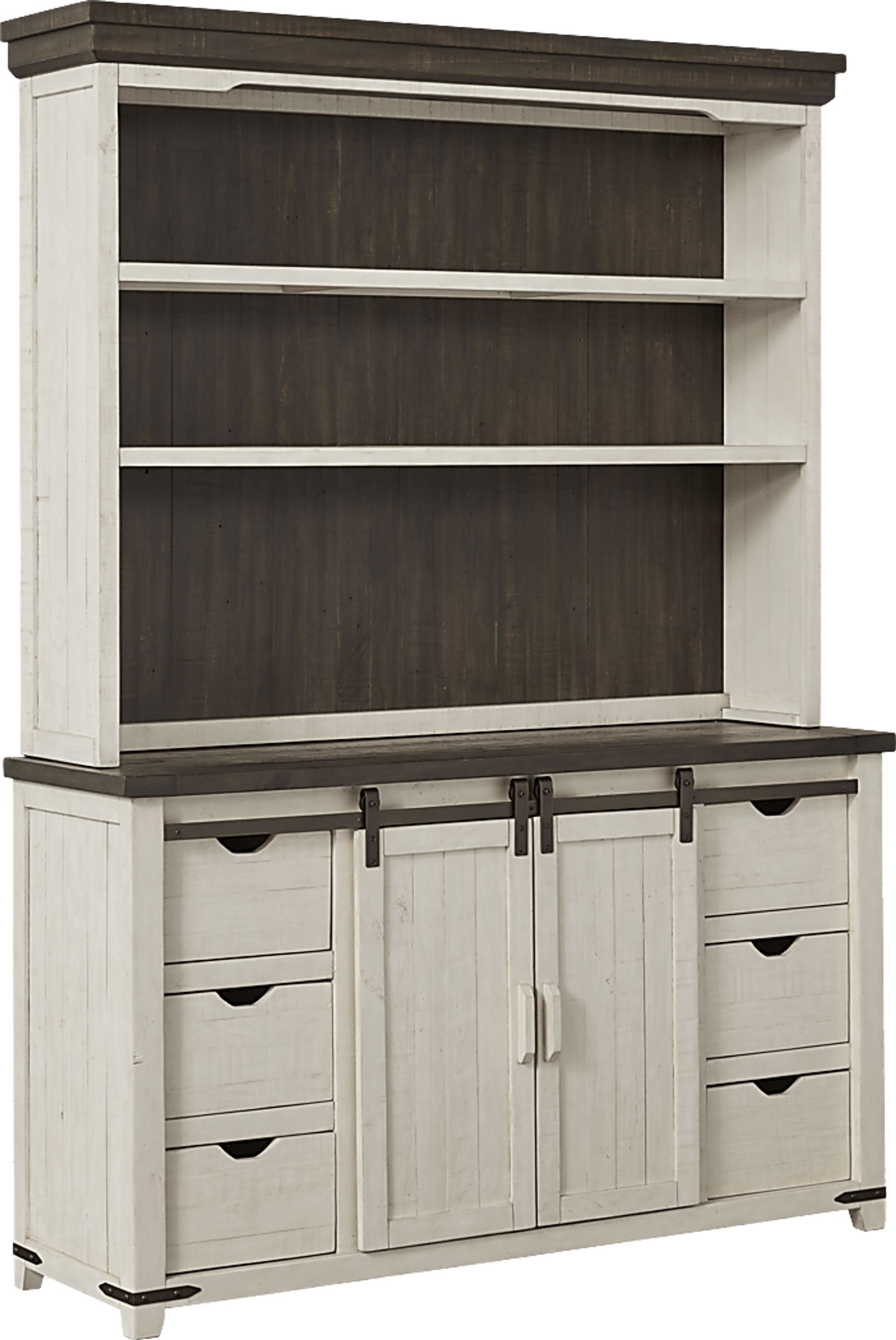 Kenbridge White 2 Pc Server with Hutch - Image 1