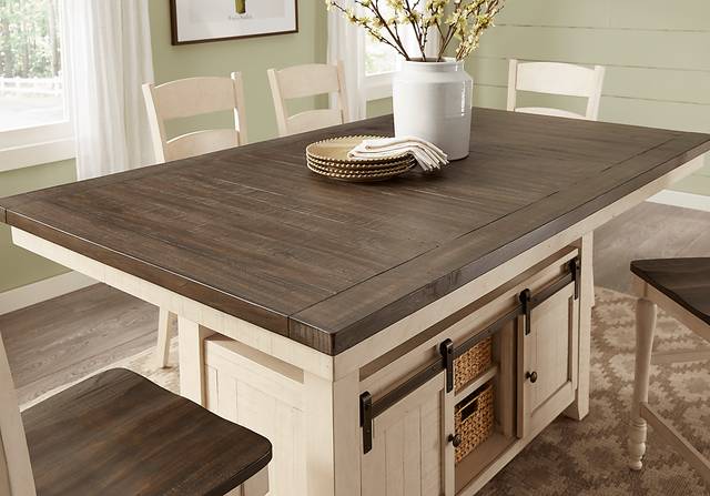 Kenbridge White Counter Height Dining Table - Thumbnail - Image 4