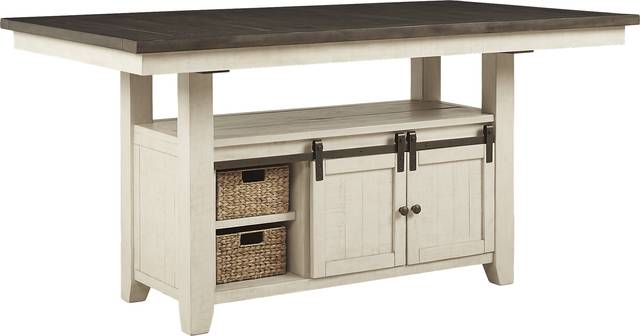 Kenbridge White Counter Height Dining Table - Thumbnail - Image 1