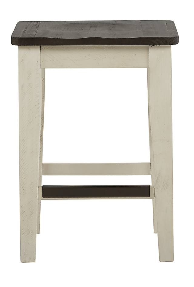 Kenbridge White 6 Pc Counter Height Dining Room with Kyoto Stools and Bench - Thumbnail - Image 8