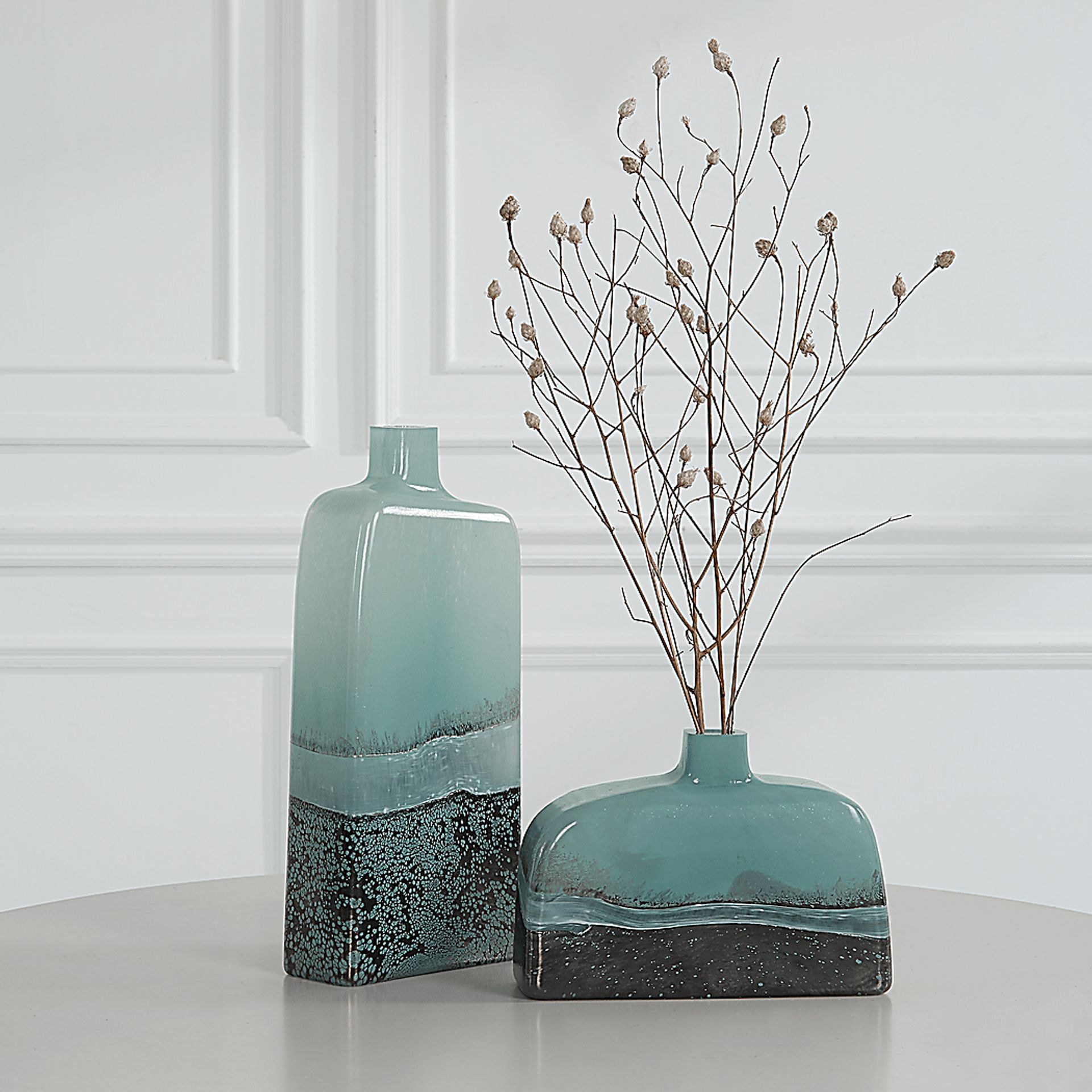 Kenci Blue Vase, Set of 2 - Image 2