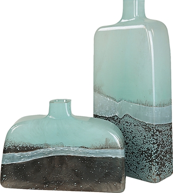 Kenci Blue Vase, Set of 2