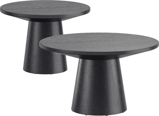 Kendall Black 2 Pc Table Set