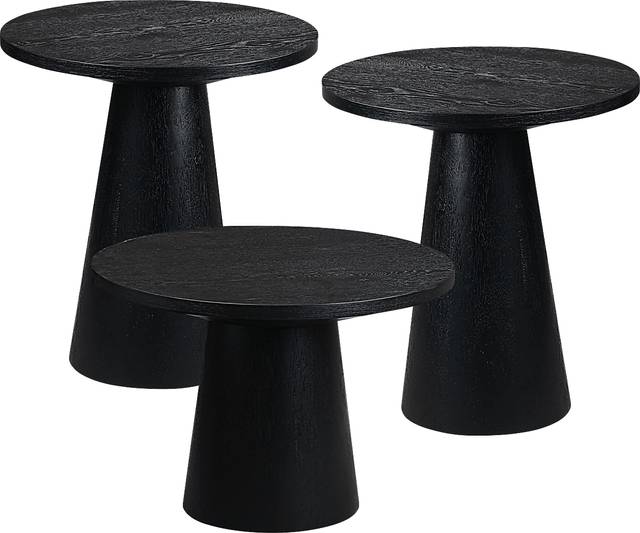 Kendall Black 3 Pc Table Set - Thumbnail - Image 1